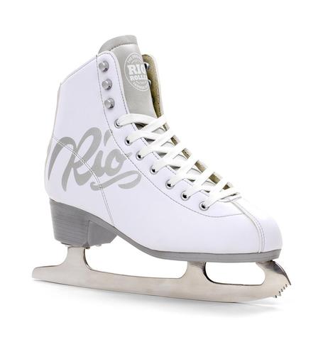 Rio Roller Script Ice Skates white